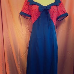 Pink and Blue Wiggle Dress